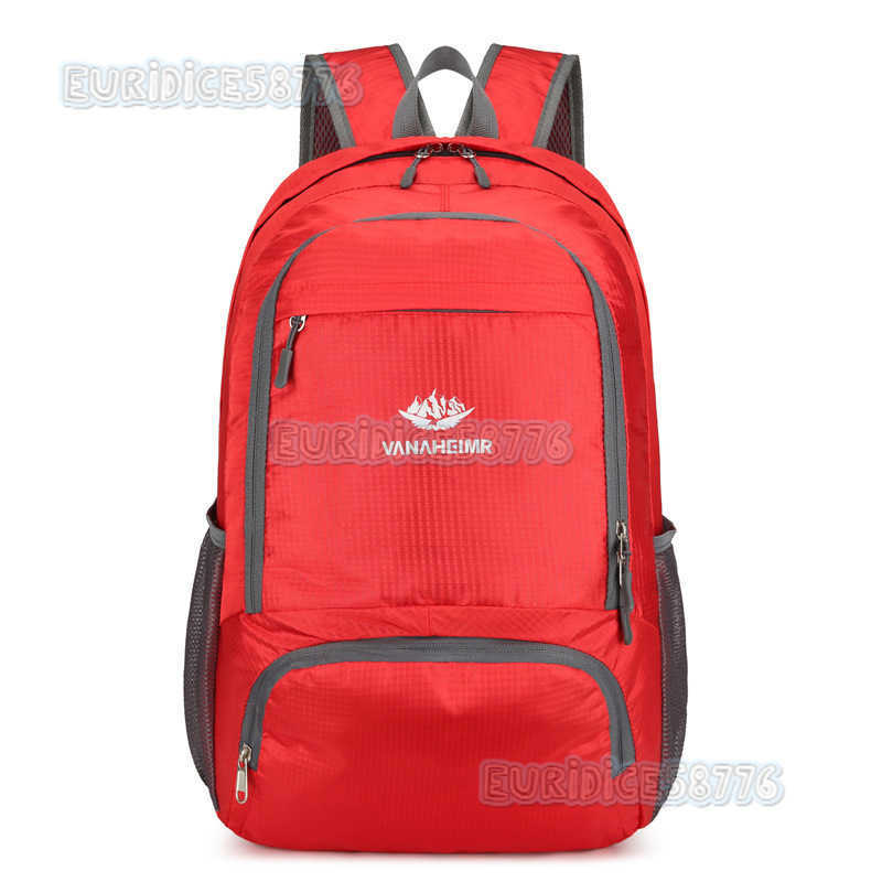 Backpack Large Capacity Suitable for Outdoor Sports Travel Mens and Womens Lightweight Folding Bag Printable Waterproof Backpack H250906