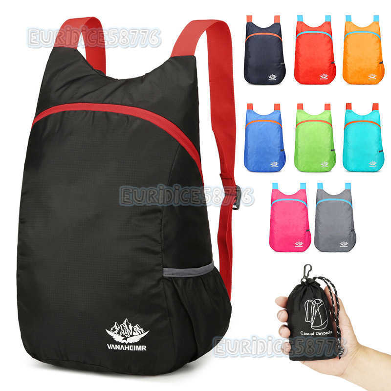 New Outdoor Travel Lightweight Folding Bag Waterresistant Folding Storage Bag Large Capacity Outdoor Folding Backpack H250906