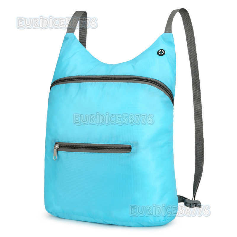 Skin Bag Large Capacity Ultralight Portable Folding Bag Mens Sports Backpack with Earphone Outdoor Travel Backpack H250906