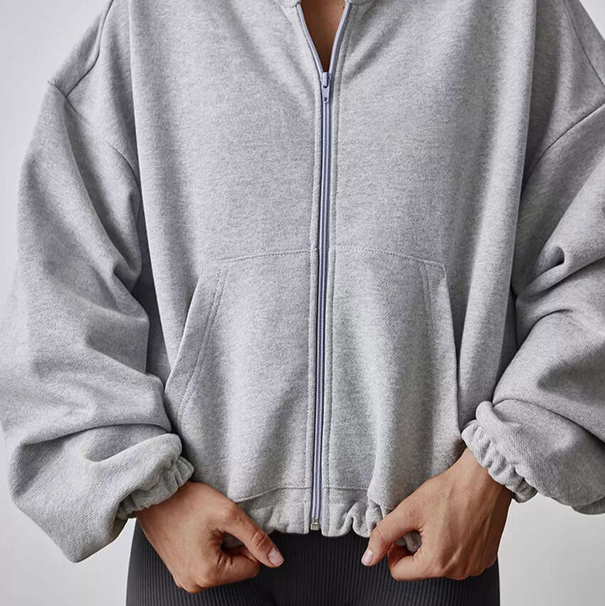 Autumn Winter New Outdoor Sports Loose Cardigan Hooded Sweatshirt For Women With Design Sense And Casual Style Commuting B5