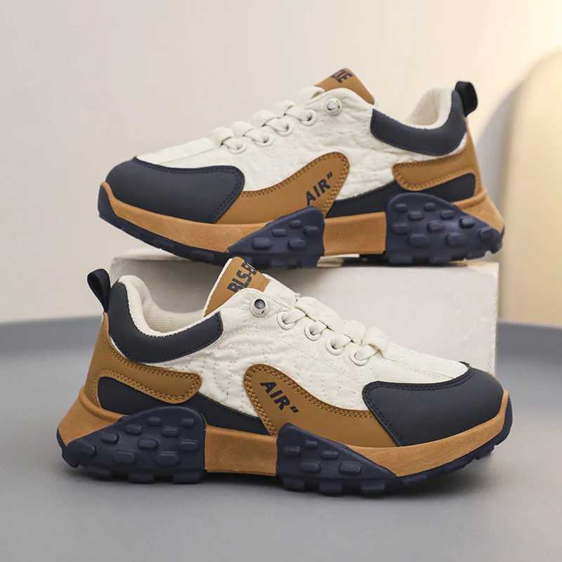 Luxury Children Sneaker Boy Shoes Fashion Lace Up Design Kid Casual Sneaker Nonslip Autumn New Boy Sports Shoes W250910