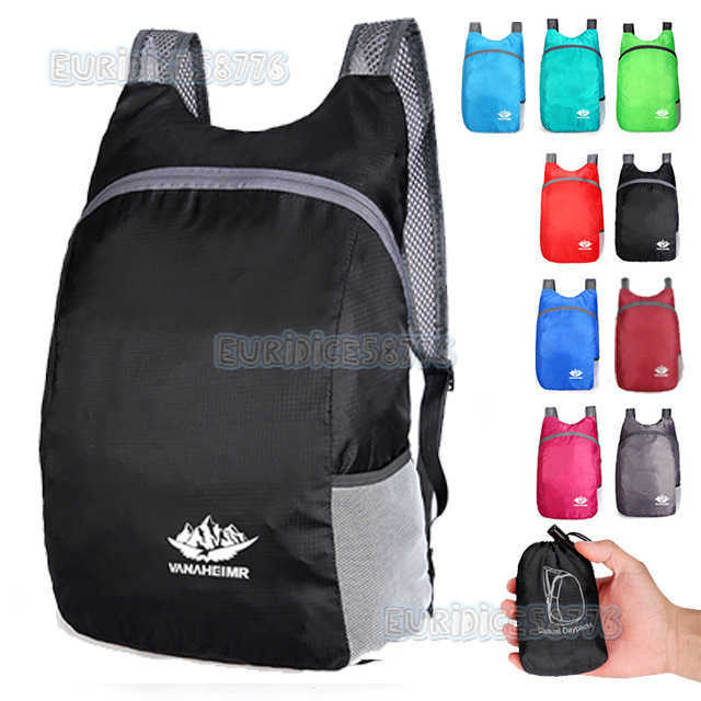 Factory Outlet Foldable Travel Backpack Skin Bag Outdoor Sports Lightweight Backpack School Bag Customizable H250906