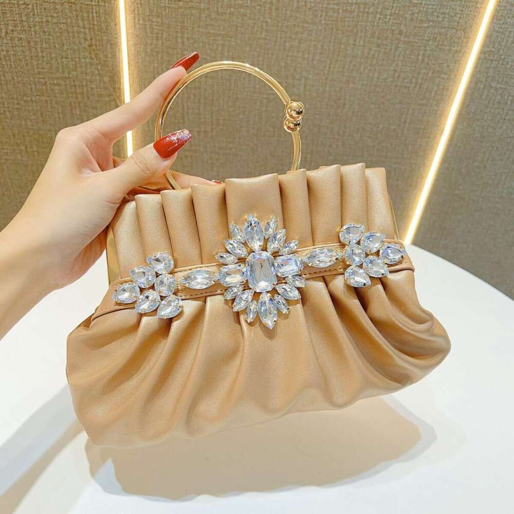 Fashionable Elegant Diamond-Studded Evening Bag Birthday Wedding Banquet Shoulder Crossbody Women's Handbag