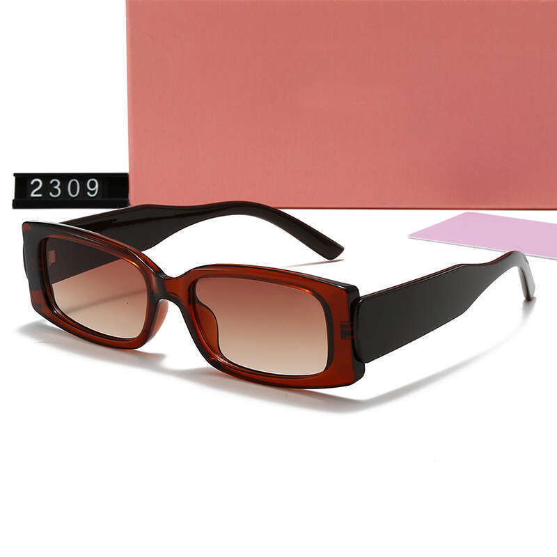 New Men and Women Small Frame Pink Glasses High-grade Beach Internet Celebrity Sunglasses 2309 bf1