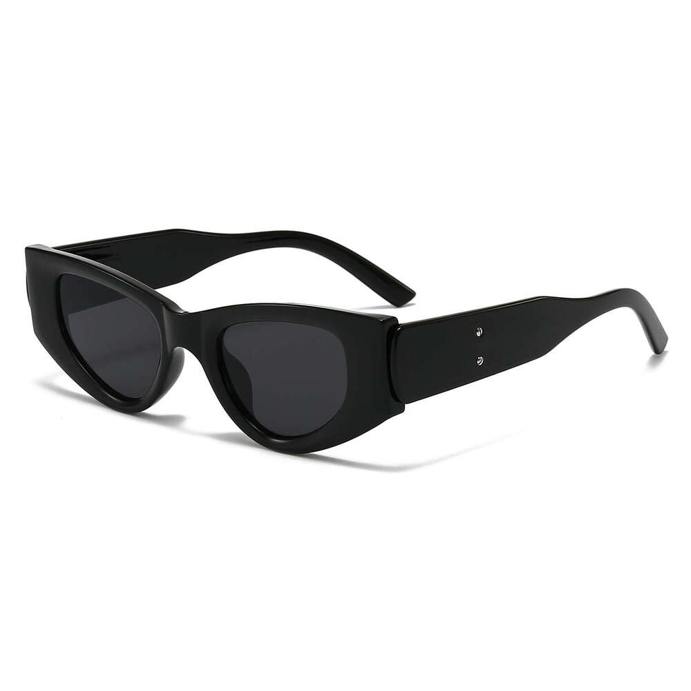 New Small Frame Cat Eye fashion Trend Modern Hip Hop Personality Anti-ultraviolet Sunglasses 2307 8d5