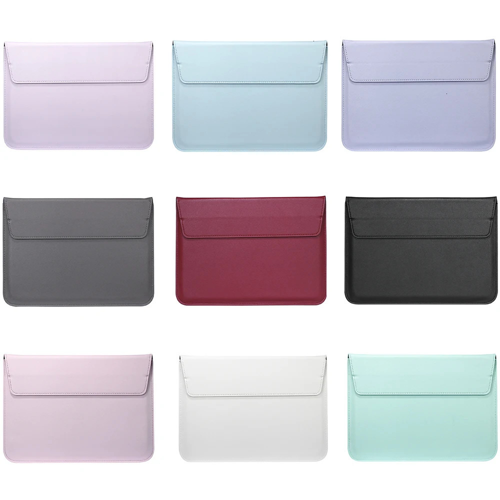 PU Leather Sleeve Protector Bag Case For Air Pro Retina 11 12 13 15 Laptop Notebook Cover For Mac book 133 inch 250905