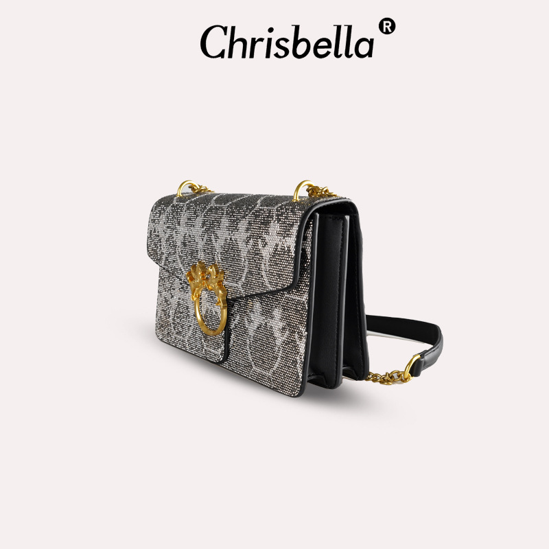 Designer new handbag chain one shoulder sling under arm of the female bag
