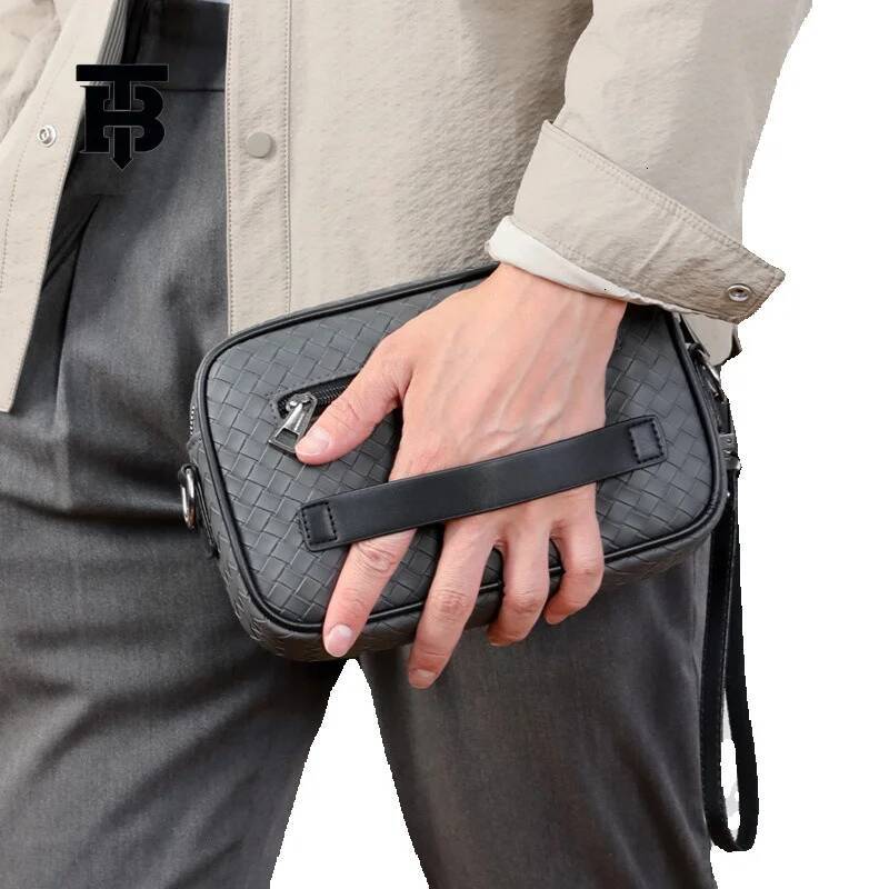 Designer Bag New Men's Clutch Fashion Business Shoulder Luxury Bag Bag Large Capacity Casual Commuter Crossbody Bag Cross-border Hot Sale Manufac