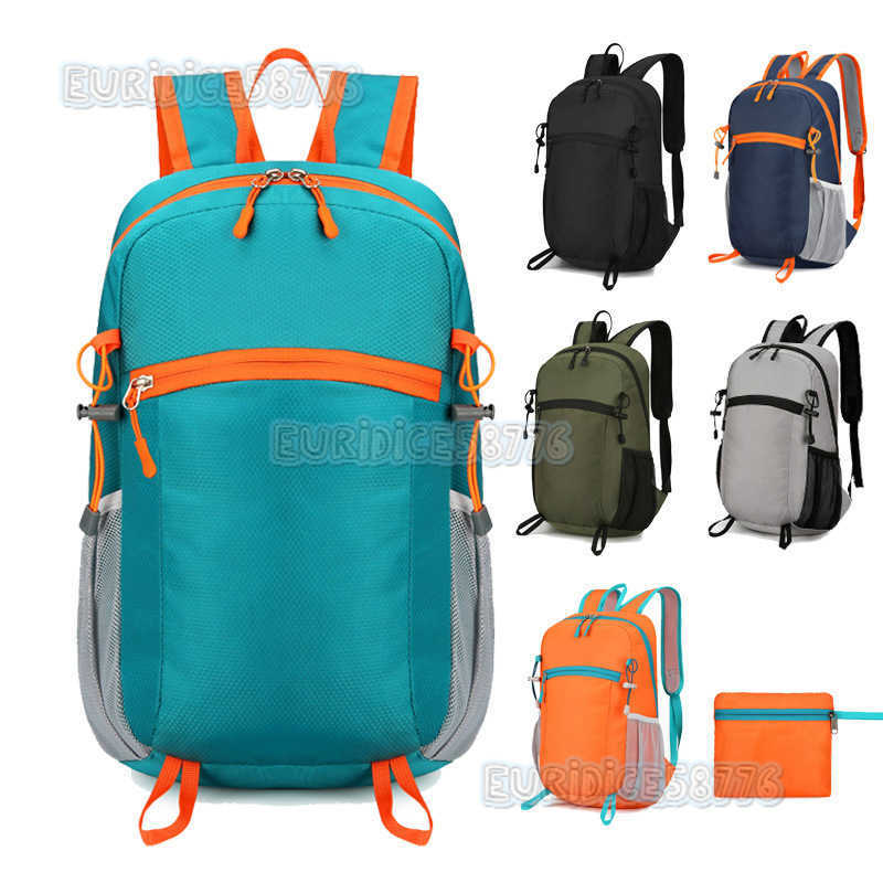 Large Capacity Portable Ultralight Backpack Outdoor Foldable Skin Bag Waterresistant Double Shoulder Bag Lightweight Sports Travel Bag H250906