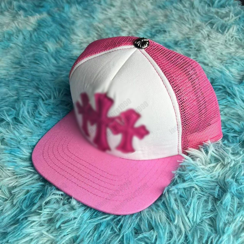 Designer baseball caps, outdoor sun protection net caps, chrome baseball caps, new trend brand truck driver caps, various styles of sun hats