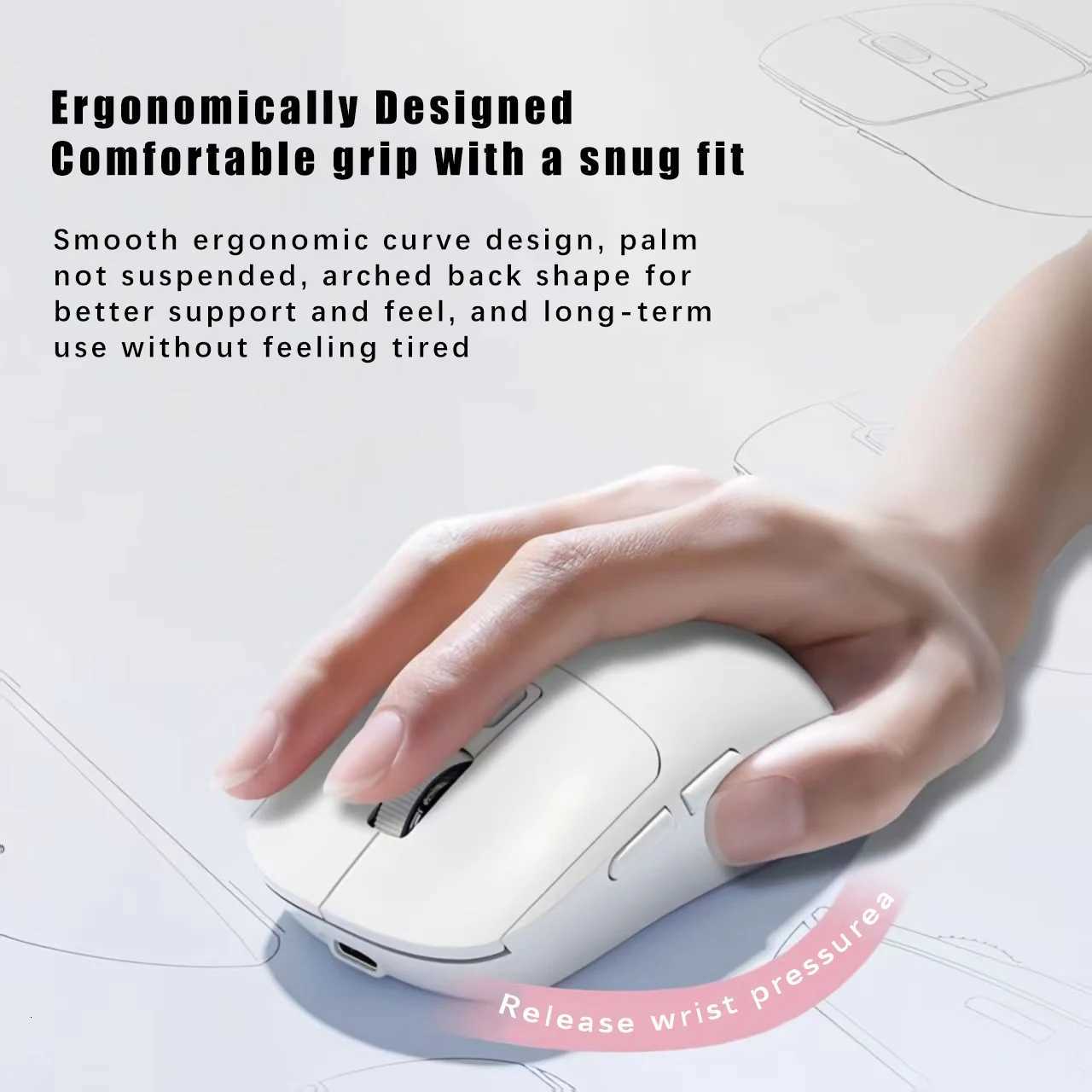 348 Superlight Mouse 24G Wireless Gaming Mouse R1 Flagship Chip Sensor 6400 DPI For Computer Laptop Office Game Z250906