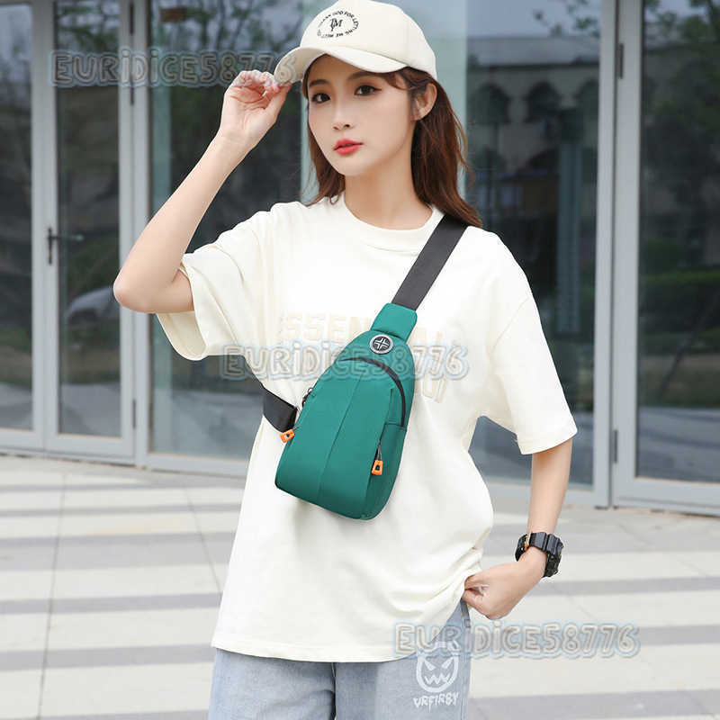 Chest Bag Anti Splashing Minimalist Womens Bag Casual Oxford Cloth Change Crossbody Bag Outdoor Sports Trend Shoulder Bag H250906
