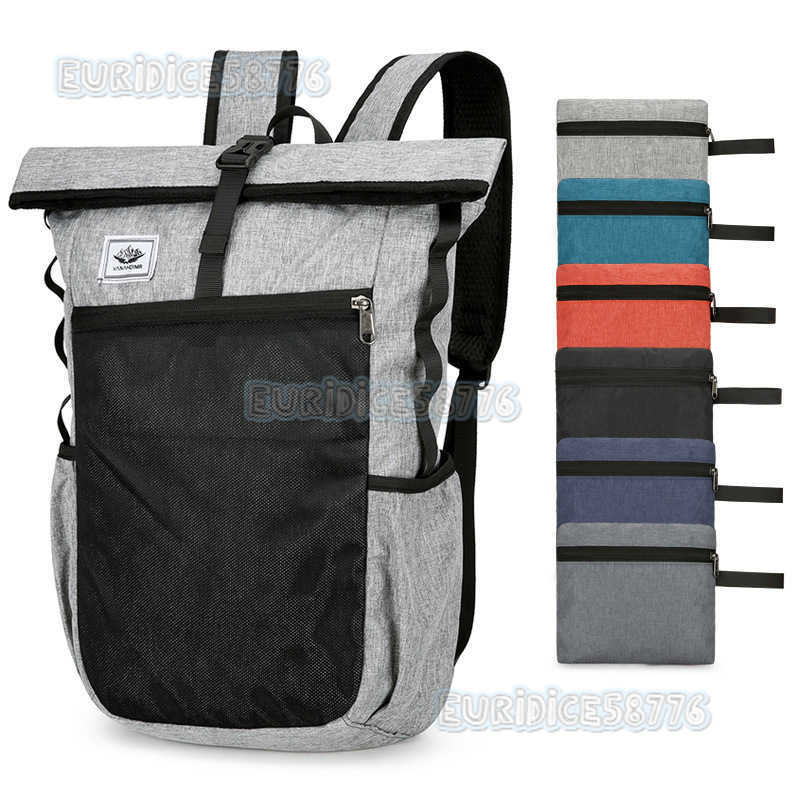 New Outdoor Folding Bag Super Lightweight Carrying Storage Bag Travel Bag Waterproof Mountaineering Bag Outdoor Backpack H250906