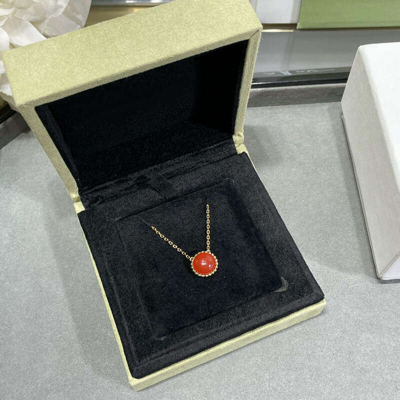 DHpet 925 Sterling Silver Lucky Round - Bead Necklace with 18K Rose - Gold Plated Pendant for Women