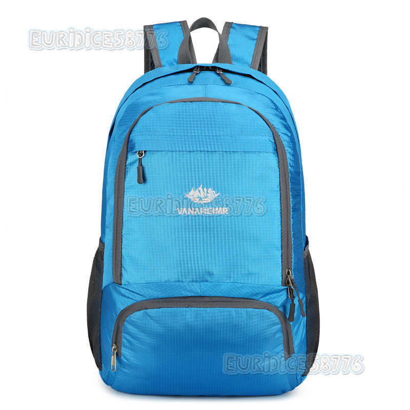 Backpack Large Capacity Suitable for Outdoor Sports Travel Mens and Womens Lightweight Folding Bag Printable Waterproof Backpack H250906
