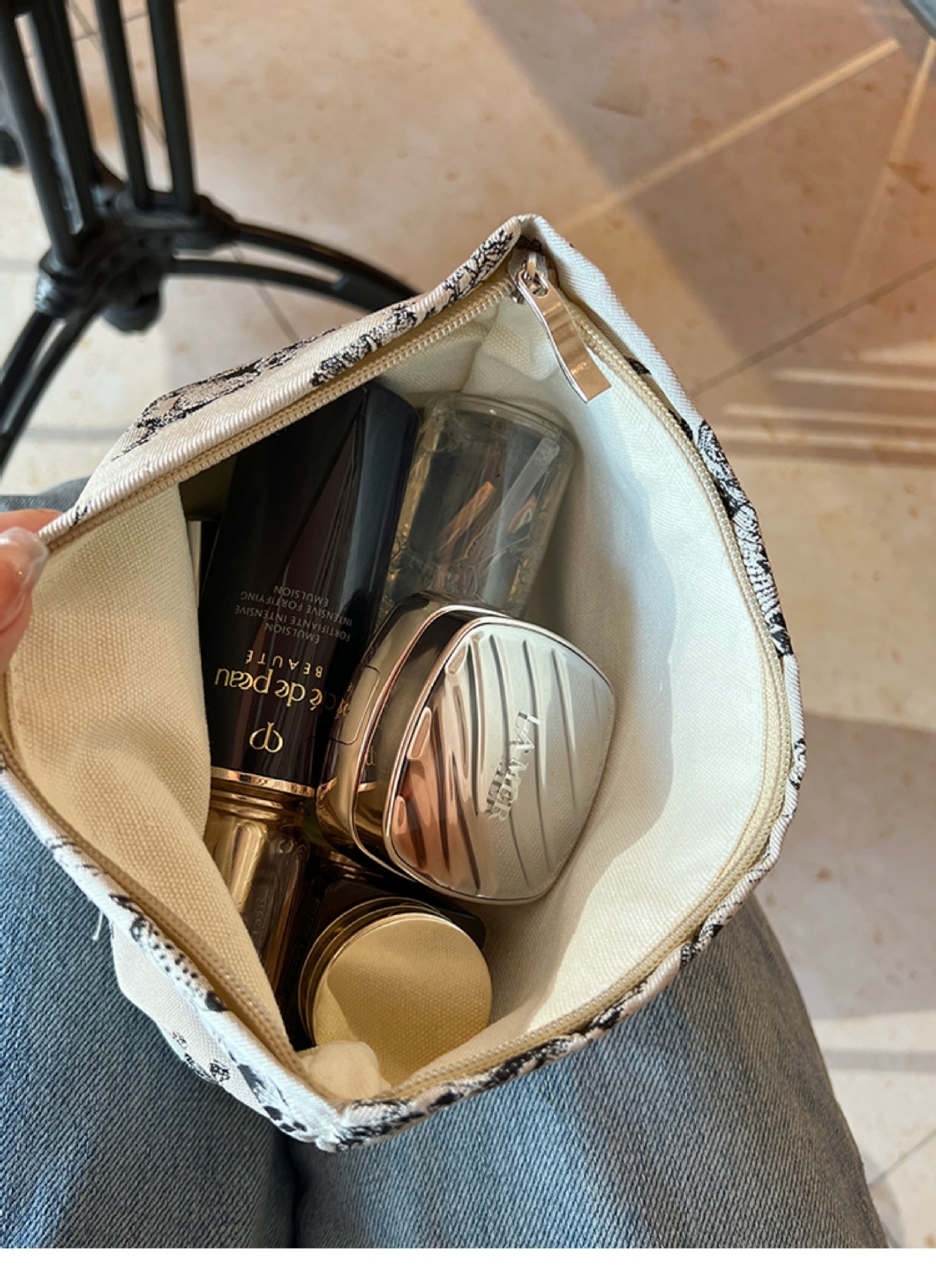 TB BHULAMTE Designer Bag Cross-border Simple Makeup Bag Portable Skincare Luxury Bag Storage Bag Travel Toiletry Bag Underwear Bag Canvas Bag Clutch B