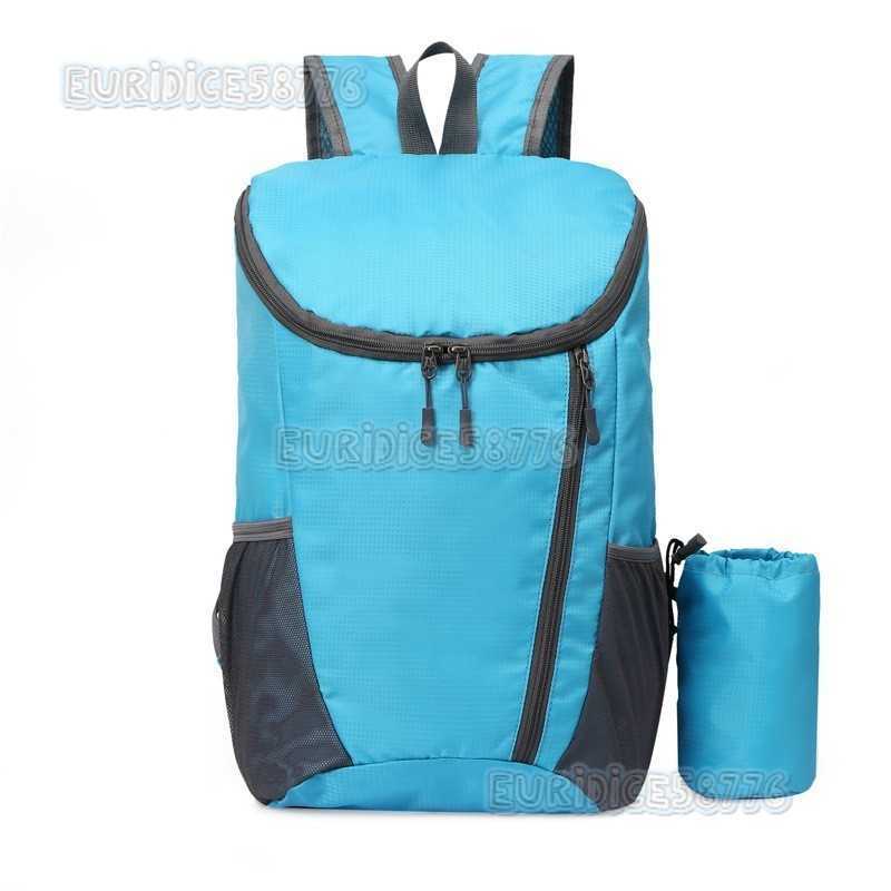 Folding Bag Super Light Carrying Bag Traveling Bag Outdoor Sports Water Repellent Single Backpack H250906