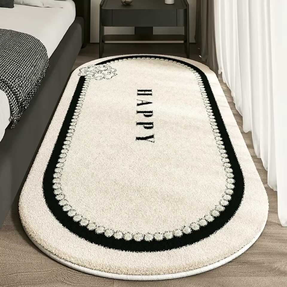 Luxurious VIKAMA Luxury Faux Cashmere Oval NonSlip And StainResistant Carpet Suitable For Living Room Bedroom Coffee Tables HomeDecor Y251105