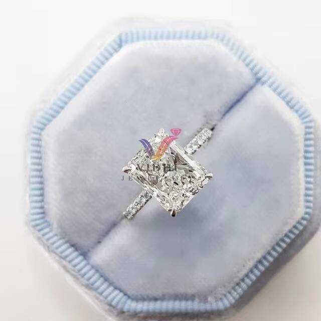 eternity vermeil Vidhi Jewellery Customize Luxury 18K gold jewelry Moissanite lab grown diamond ring Unisex for women