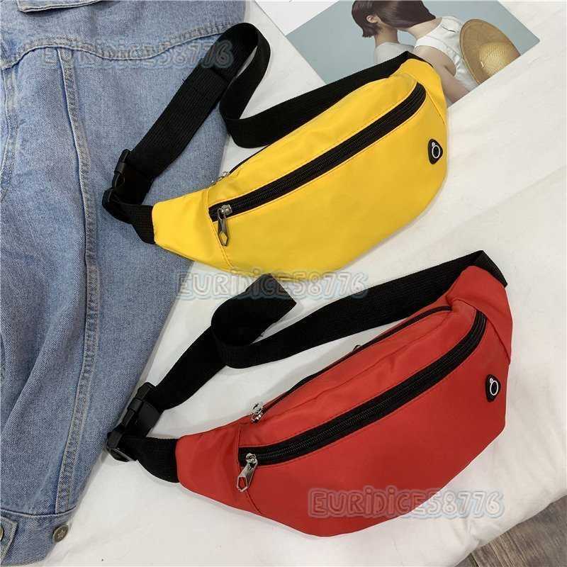 Fashion Sports Outdoor Waist Bag Unisex Solid Color Multifunctional Large Capacity Chest Bag Multifunctional Phone Coin Purse H250906
