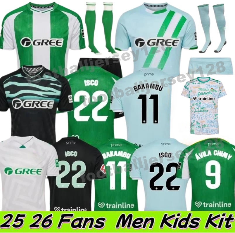 25 26 Real Betis ANTONY ISCO Soccer Jerseys 2025 JOAQUIN FEKIR B.IGLESIAS CANALES WILLIAN J Shirt WILLIAM CAMARASA JUANMI RUIZ Men Uniforms Kids Kit Football Shirts