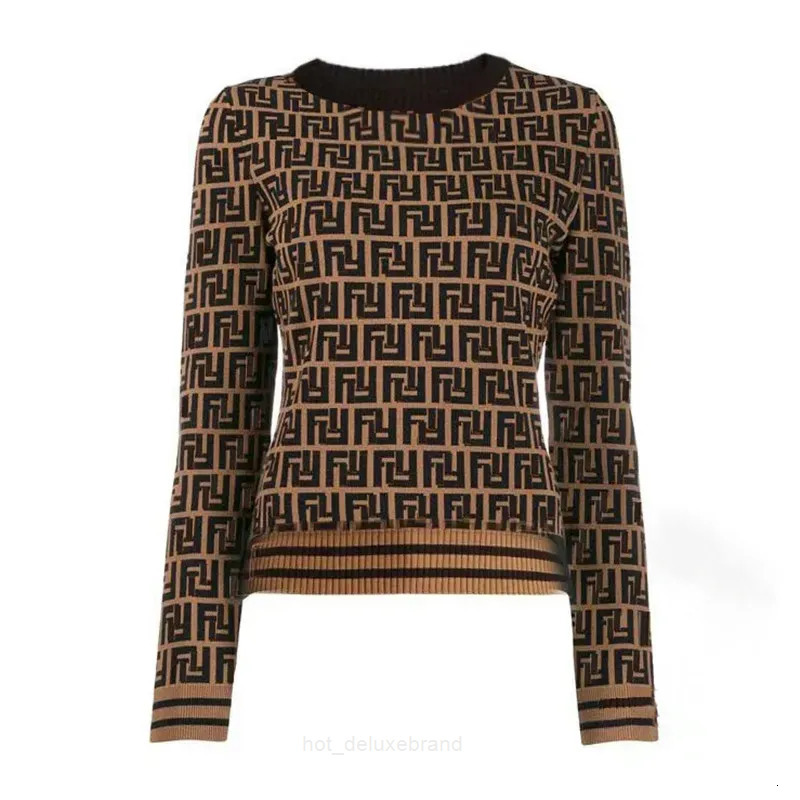 womens sweaters designer sweater women round neck casual fashion pure cotton fendininis fendilies letter knitwear high quality wear CDSL