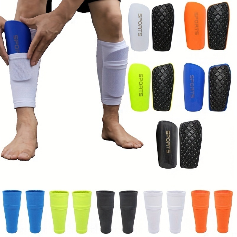 Sports Set Soccer Shin Guard Leg Cover Independent Pocket AntiDrop Elastic Breathable Unisex Football Protective Gears w250905