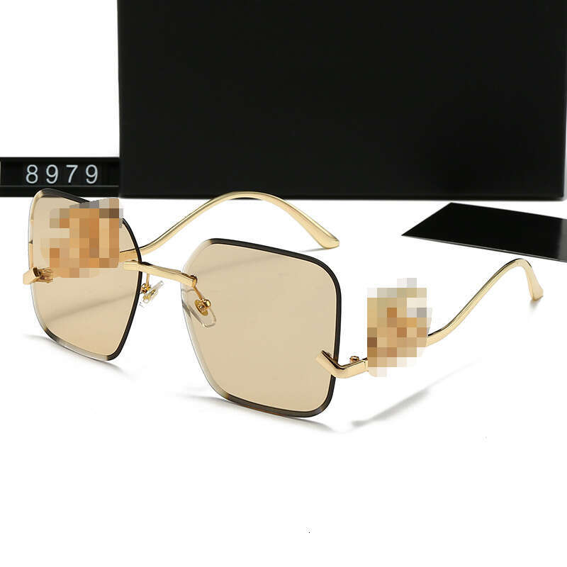 Metal Frameless Edge Sunglasses Letter D Versatile Trendy G Brand Unisex Glasses 8979 c7b