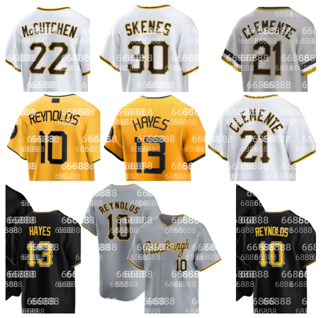 Pirates Baseball Jersey Willie Stargell Roberto Clemente Paul Skenes Oneil Cruz Mitch Keller Bryan Reynolds Andrew McCutchen KeBryan Hayes Ji-Hwan Bae Jared