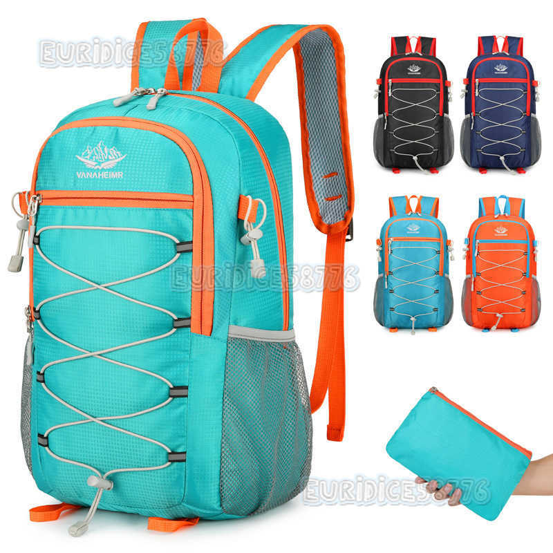 Outdoor Backpack Made of Oxford Cloth for Hiking and Cycling Lightweight Multifunctional Casual Foldable Backpack with Large Capacity H250906