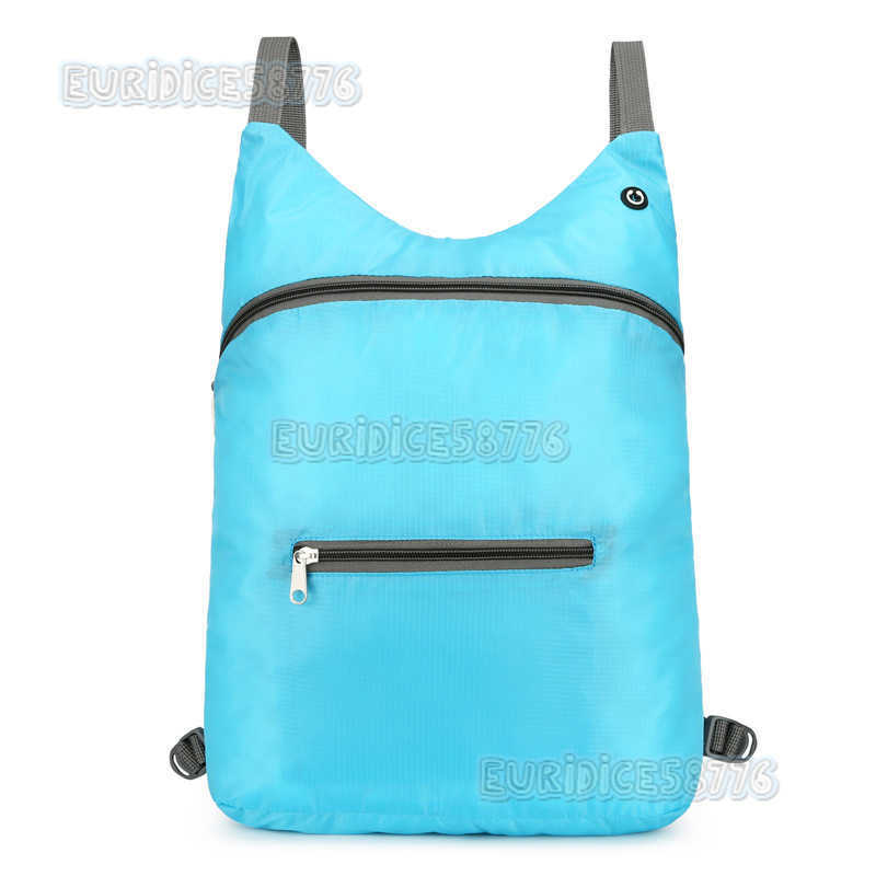 Skin Bag Large Capacity Ultralight Portable Folding Bag Mens Sports Backpack with Earphone Outdoor Travel Backpack H250906