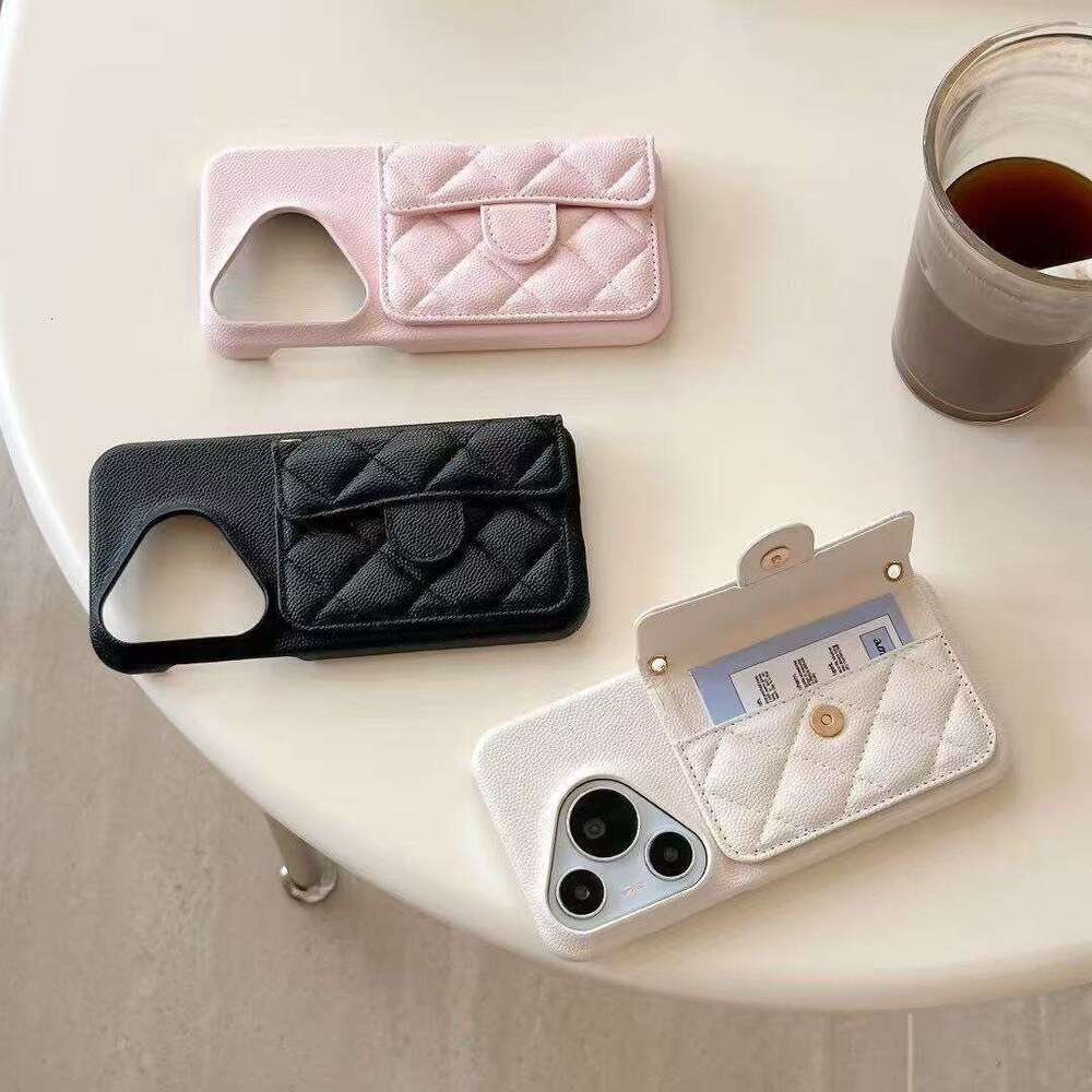 DHgargets Chanel Style Lychee Pattern Chain for iPhone 15 Pro Max, Apple 13, Crossbody 12, Internet Celebrity 16 Phone Case Caviar
