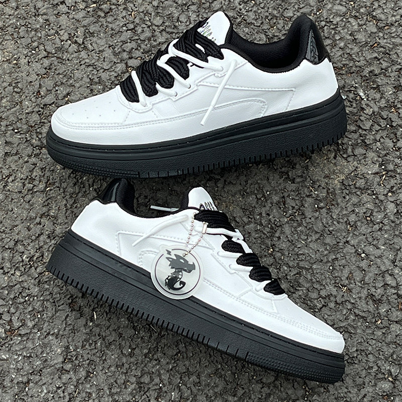 Authentic white shoes for men, summer breathable Korean version, versatile high-end board shoes, thick sole, invisible inner height increasing sports 