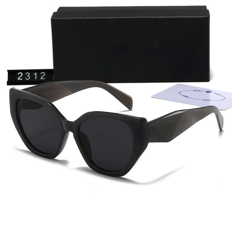 New Style Unisex Large Square Frame Eyewear Trendy Catwalk Internet Celebrity Face Slimming Sunglasses 2312 360