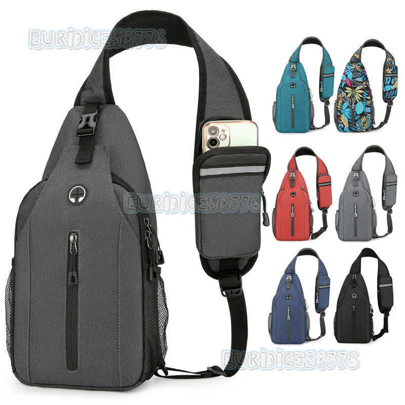 Chest Bag Mens Outdoor Fashion Shoulder Bag Trendy Casual Print Wearresistant Scratch Resistant Splash Proof Crossbody Bag H250906