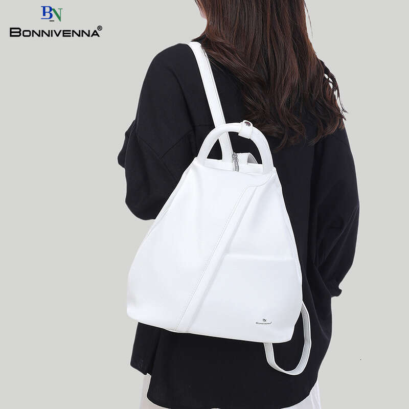 Textured Mom Backpack for Women, Simple Commuter Versatile Shoulder Bag, Large Capacity