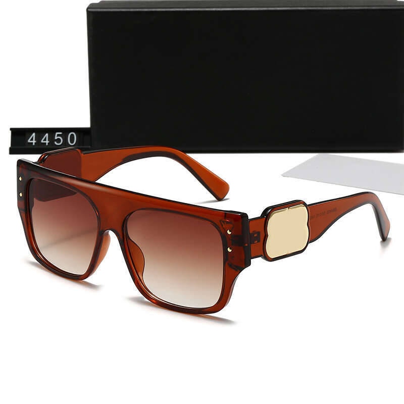 New Square Large Frame Rivet for Women, High-End that Make Your Face Look Smaller, Fashionable Sunglasses 4450 bc3