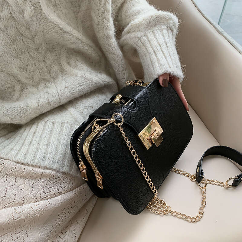 2024 New Women's Korean Style Fashion Single Shoulder Crossbody Phone Chain Small Square Bag