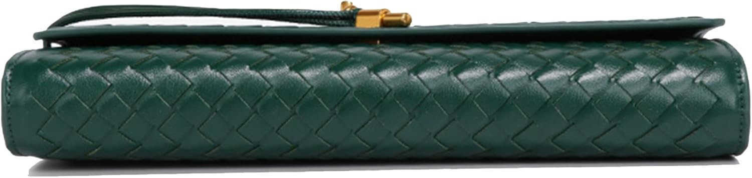 Woven Evening Clutch Purses Shoulder Handbag Crossbody Bags with Adjustable Shoulder Strap Trendy Handmade M250906