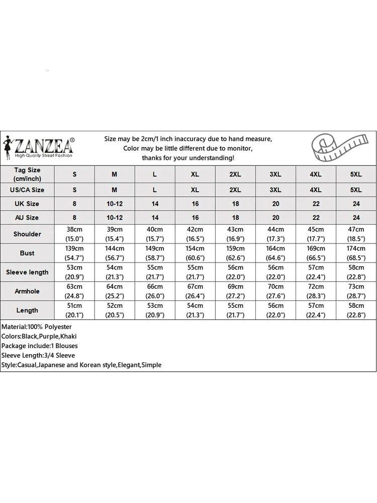 ZANZEA Women Vintage Chiffon Blouse Casual Loose 34 Flare Sleeve Short Tops 2025 Summer Seethrough Vneck Pleating Blusas Femme 250906