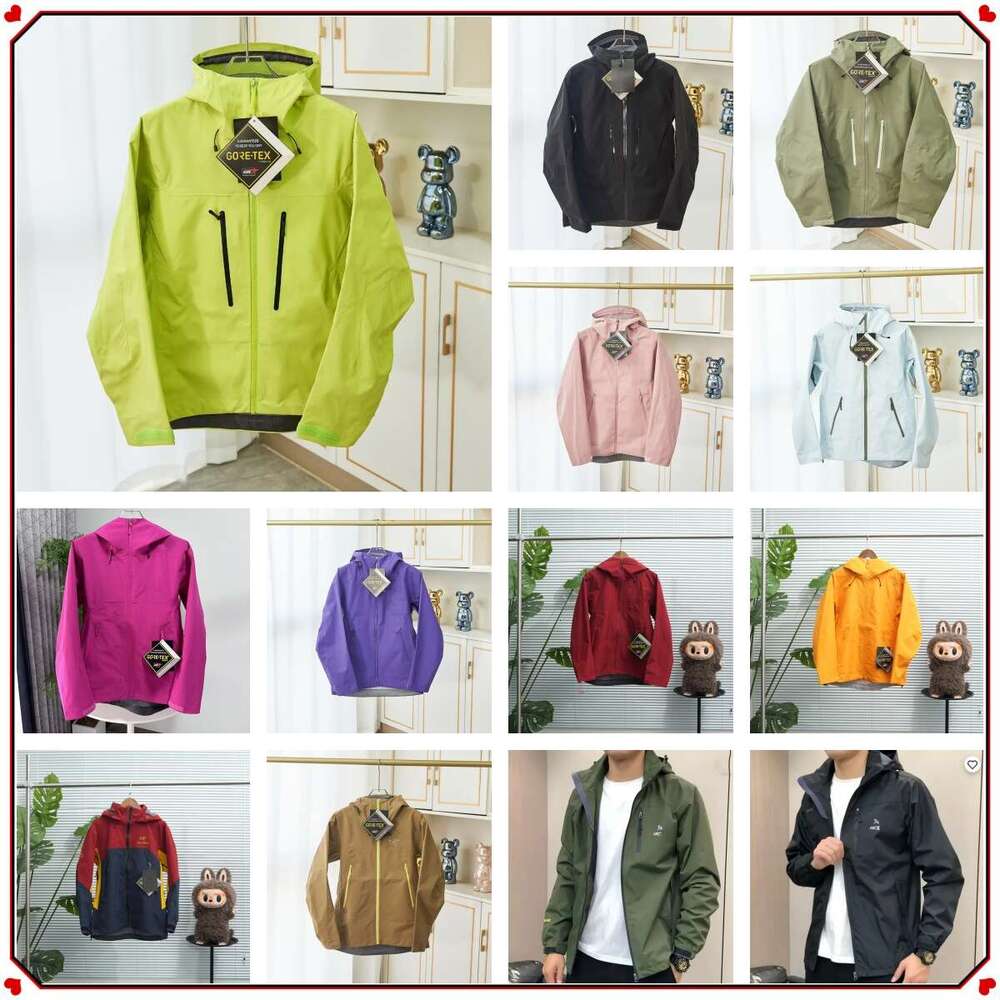 Designer jacket Mens arctweryx Jacket outdoor zipper jacket Windproof and waterproof mountain skiing Windproof and Breathable Single Layer