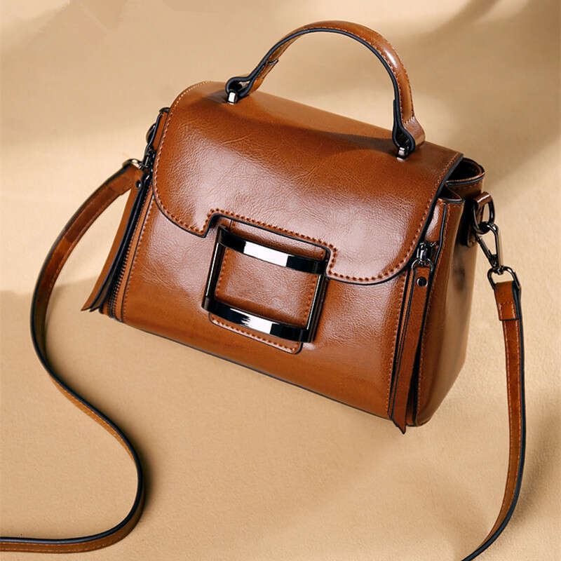 Cowhide Handbag for Women, Crossbody Genuine Leather Fashion Ins Super Popular Bag, Summer Single Shoulder Bag