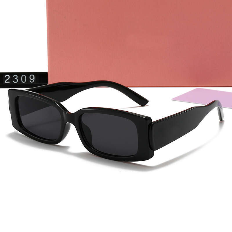 New Men and Women Small Frame Pink Glasses High-grade Beach Internet Celebrity Sunglasses 2309 bf1