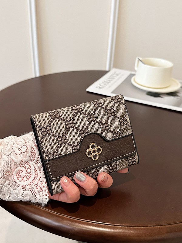 Luxury Brand Designer Purse Trendy Design Fashion Wallet For Women Short Style With Multiple Card Slots Fashion Cardholder High-Value Long Wallet
