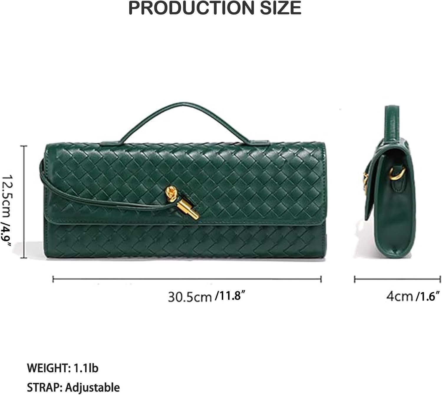 Woven Evening Clutch Purses Shoulder Handbag Crossbody Bags with Adjustable Shoulder Strap Trendy Handmade M250906