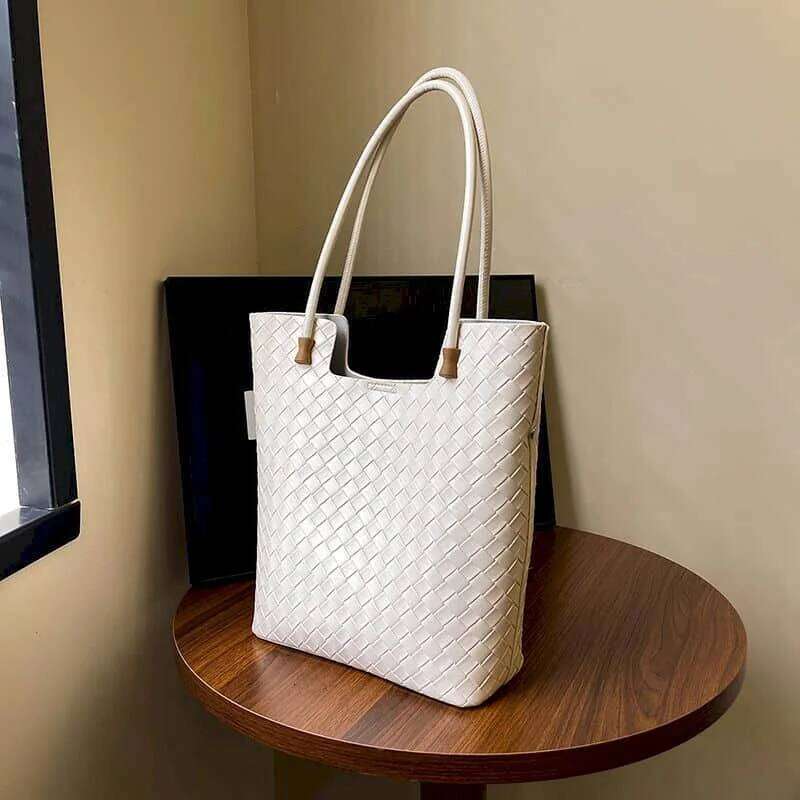 Leather Shoulder For Women Korean Style Handbags Versatile Minimalist Commute Office Lady High Quality Tote Bags