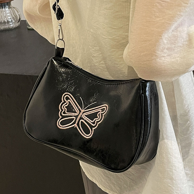 Women's Shoulder Bag Trend Long Stick Bag Niche Women's Crossbody Bag Butterfly Rock Pattern Autumn New design Designer Bag Handbag