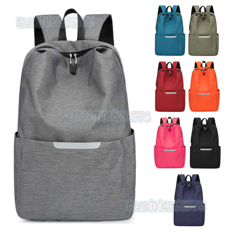 2022 New Reflective Backpack Lightweight Student Bag Large Capacity Mens and Womens Outdoor Backpack Printable H250906