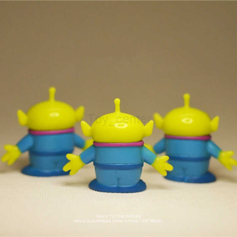Disney Toy Story 4 Green Aliens 4cm 3pcsSet Action Figure Anime Decoration Collection Figurine Doll Toy Model for Children Gift H250906