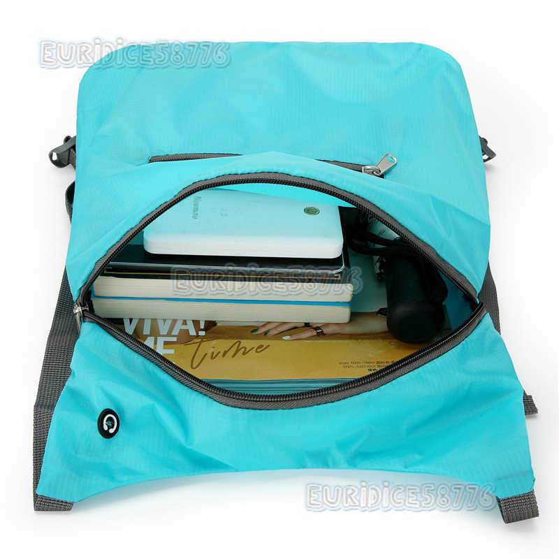 Skin Bag Large Capacity Ultralight Portable Folding Bag Mens Sports Backpack with Earphone Outdoor Travel Backpack H250906